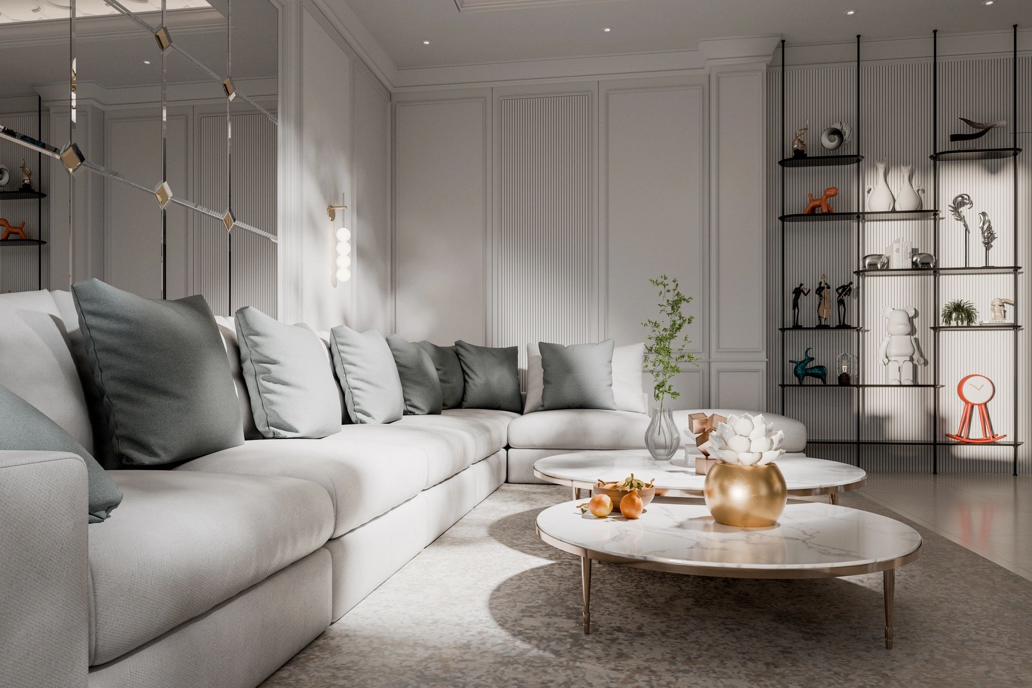 Luxury apartment living room in Lima