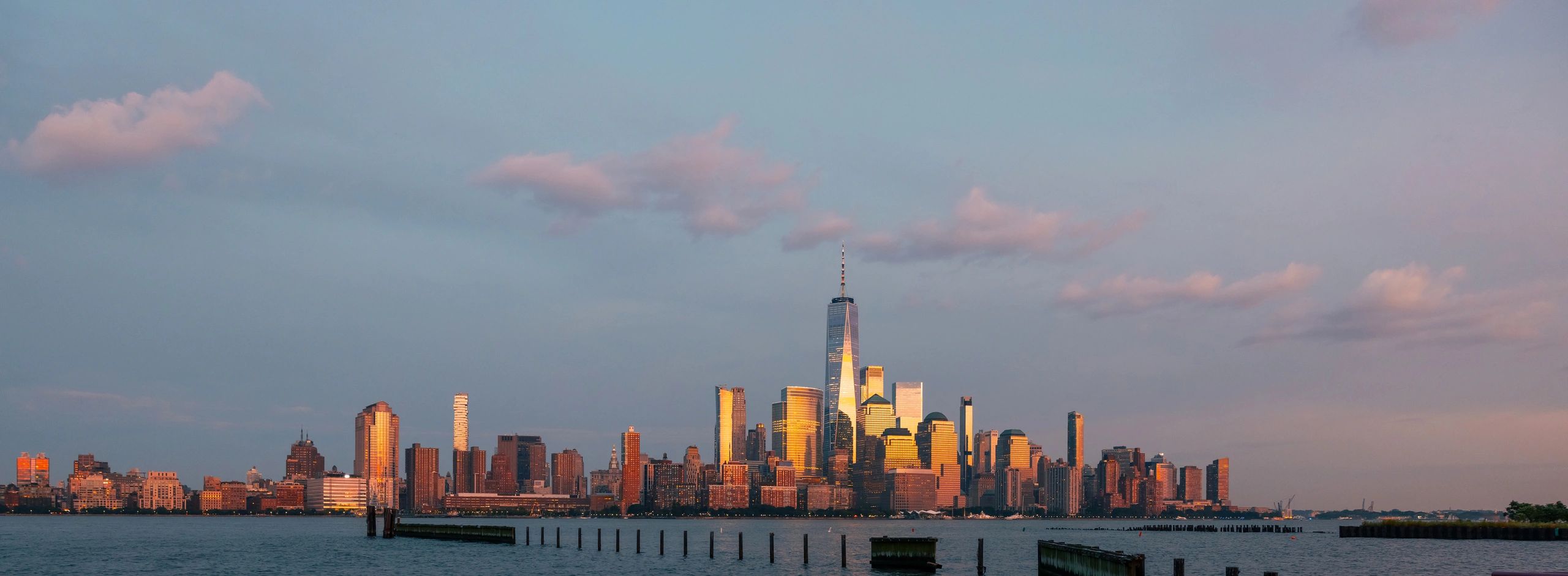 City skyline at sunset representing a premium urban market